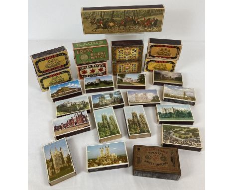 Phillumeny Collection - a collection of 25 assorted large sized vintage matchboxes. To include: early 'The Army &amp; Navy Sp