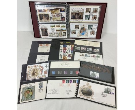 A Benham folder containing a collection of British definitive collectors stamp sets and corresponding first day covers, Royal