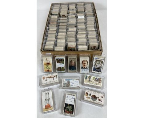 Ex Dealers Stock - A box of assorted vintage Will's cigarette cards in clear plastic cases. To include: Allied Army Leaders, 