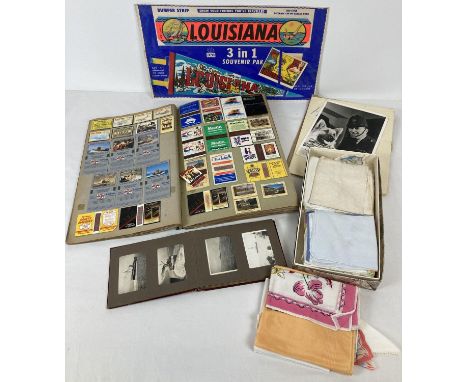 A collection of assorted vintage ephemera to include matchbox collection. Lot also includes photograph albums and sealed 3 in