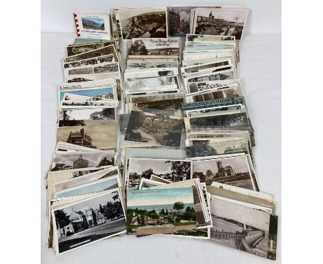 A box of 300+ assorted Victorian &amp; vintage British postcards. To include RP's. 