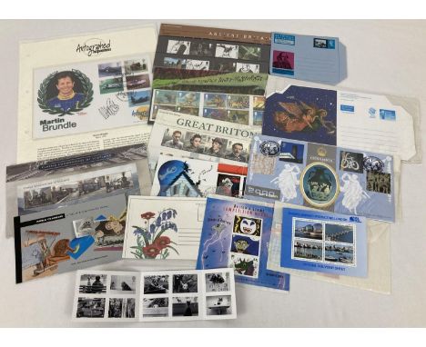 A collection of British and Canadian collectors stamp sets and stamp panes. Lot also includes first day covers, books of stam