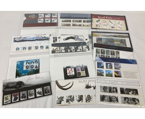 12 Royal Mail 2006 mint collector stamp sets and extra stamp panes and books in original presentation packs. Comprising: Anim