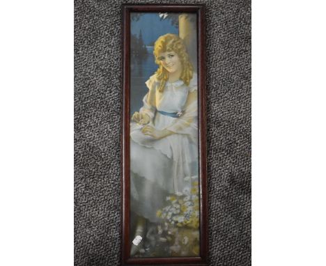 (20th century), a print, portrait Mary Pickford, 65 x 18cm, framed and glazed, 69 x 22cm