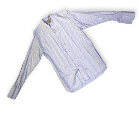 A tailored shirt by 'Williams & Gill' shirtmakers of Manchester, produced for Cillian Murphy as Tommy Shelby during productio