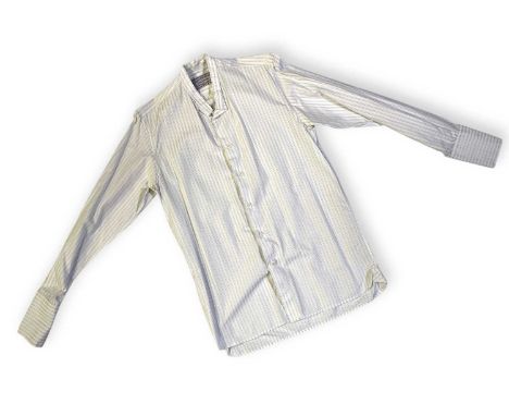 A tailored shirt by 'Williams & Gill' shirtmakers of Manchester, produced for Cillian Murphy as Tommy Shelby during productio