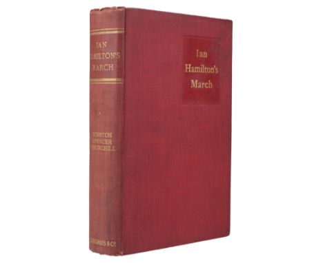 Churchill (Winston S.). Ian Hamilton's March, 1st edition, London: Longmans, Green, and Co., 1900, half-tone portrait frontis