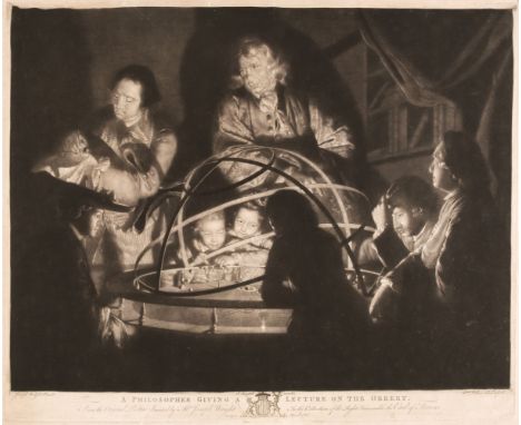 * Pether (William, 1731-1821). A Philosopher Giving a Lecture on the Orrery, published by J. Boydell, 1768, uncoloured mezzot