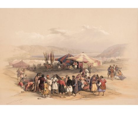 * Roberts (David, 1796-1864). A collection of ten 'half-page' lithographs of Egypt and the Holy Land: Encampment of Pilgrims 