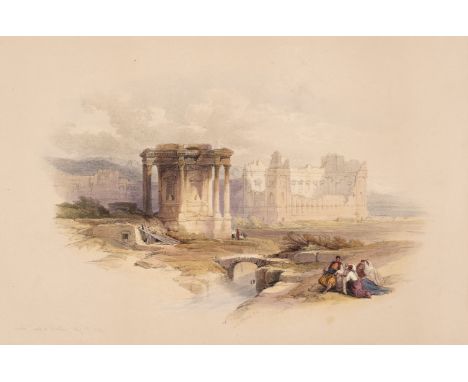 * Roberts (David, 1796-1864). A collection of 10 'half-page' lithographs, of Egypt and the Holy Land: Circular Temple at Baal