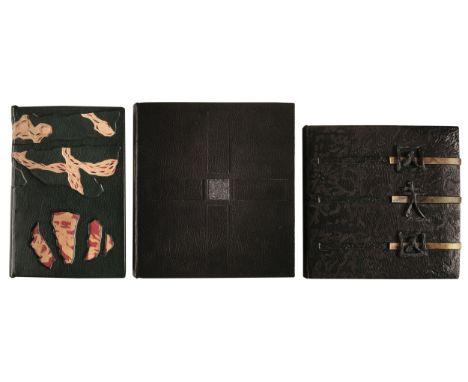 Bindings. Sellars (David, 1949-2015). Pound (Ezra). An Autobiographical Outline. New York: Nadja, [1980], modern black mottle