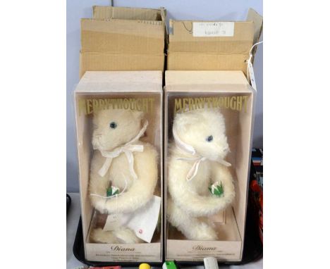 Two Merrythought 'Diana' teddy bears, in tribute to the Princess of Wales, each in box.