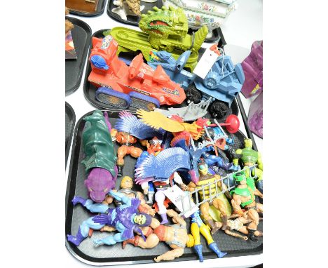 Masters of the Universe by Mattel: a collection of figures, Snake Mountain, Dragon Walker other others.  Note: hit words to b