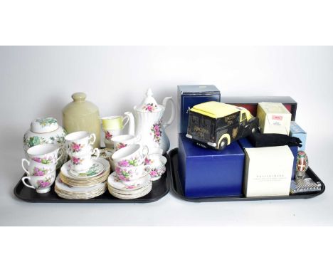 A collection of tea ware, ceramics and collectibles, including: a Richmond coffee service, with rose decoration, comprising b