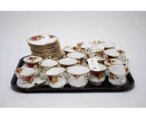 A Royal Albert ‘Old Country Roses’ pattern tea and coffee service, including twelve coffee cups and saucers, six tea cups and