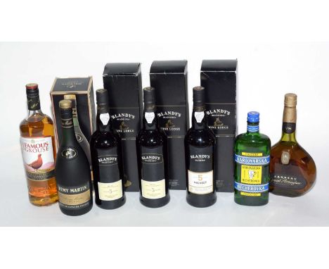 Blandy’s Madeira Bual (Medium Rich Madeira), 5 Years Old, two bottles, each in box; and Blandy’s Madeira Malmsey (Rich Madeir