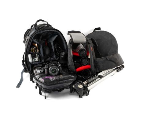 LARGE SELECTION OF 35mm CAMERA EQUIPMENT & EPHEMERA including, Pentax K-30 camera body fitted with Pentax-DA SMC 18-55 zoom l