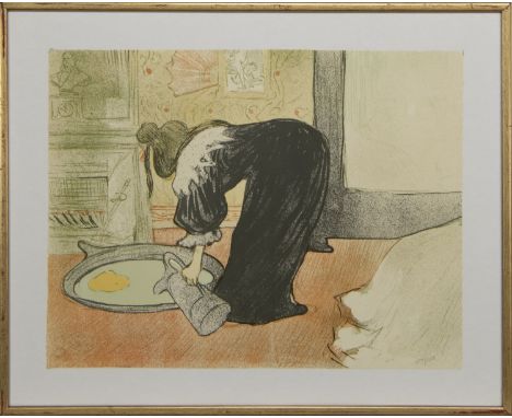 HENRI DE TOULOUSE-LAUTREC (FRENCH 1864 - 1901), LE TUB or FEMME AU TUB lithograph on paper, monogrammed and numbered 1007/125