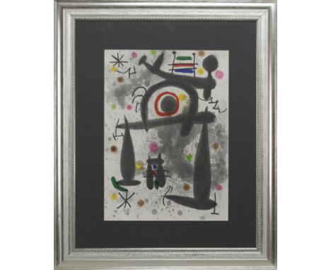 * JOAN MIRO, UNTITLED lithograph on paper image size 40cm x 30cm each, overall size 60cm x 50cm each Mounted, framed and unde