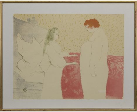 HENRI DE TOULOUSE-LAUTREC (FRENCH 1864 - 1901), FEMME COUCHÉE or LE REVEIL lithograph on paper, monogrammed and numbered 1007
