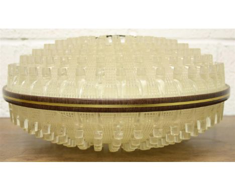 A 1960's plastic ceiling light.  35 cm diameter.
