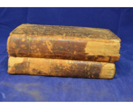Two 18th century books containing the scripts for six plays performed at the Theatre Royal, Drury Lane and Covent Garden, the