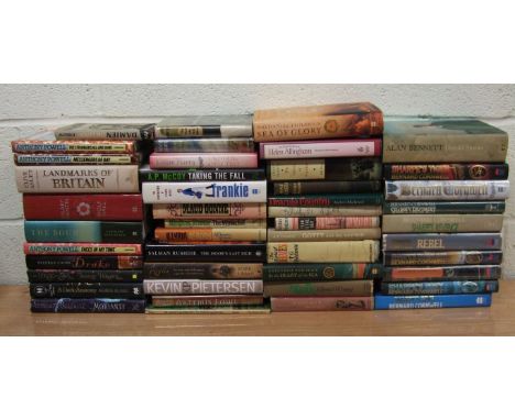 Quantity of novels, autobiographies, and books relating to history etc., all with dust wrappers and some first editions to in