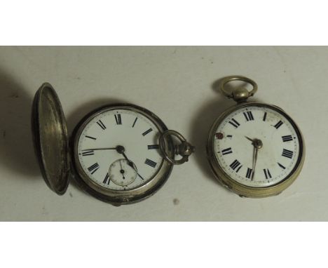 A 19th Century open face keywound pocket watch by Oliver & Birch no. 15000, having verge escapement with chain drive fusee, w