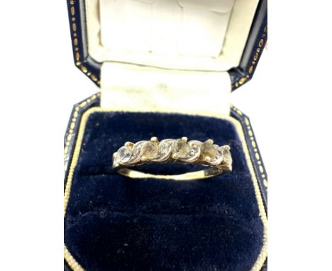 9ct Gold Diamond &amp; Gemstone Ring (2.1g)