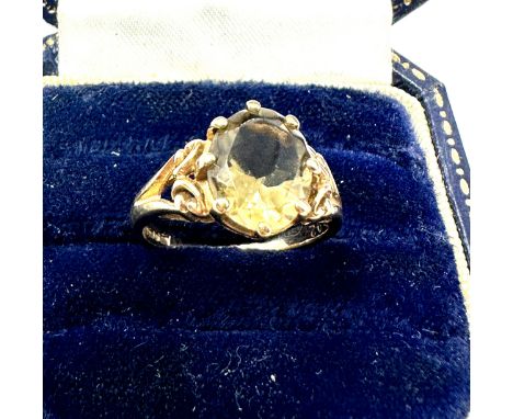 9ct Gold Smoky Quartz Ring (2.8g)