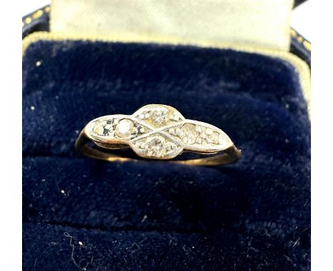 18ct Gold  Diamond  Ring (1.2g)