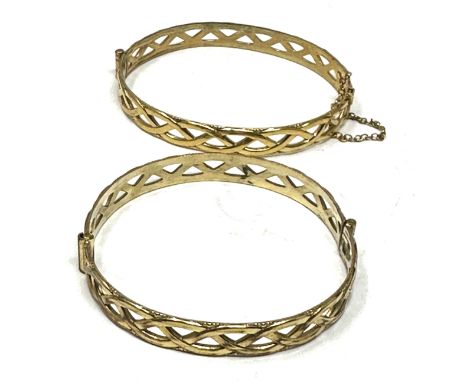 Two Vintage 9ct Rolled Gold Bangles (24g)