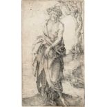 Albrecht Dürer – Ecce Homo (Schmerzensmann mit gebundenen Händen)