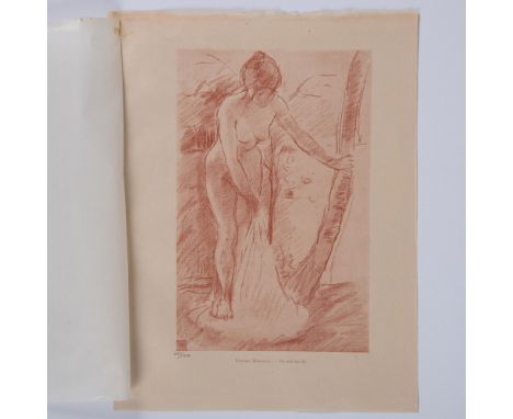 An antique engraving on Japan paper after French Impressionist artist Berthe Morisot. This unpublished work was for the limit