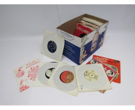 Assorted Rock and Pop 7" singles including The Rolling Stones, Queen, Ike &amp; Tina Turner, The Beatles, The Casuals, Dusty 