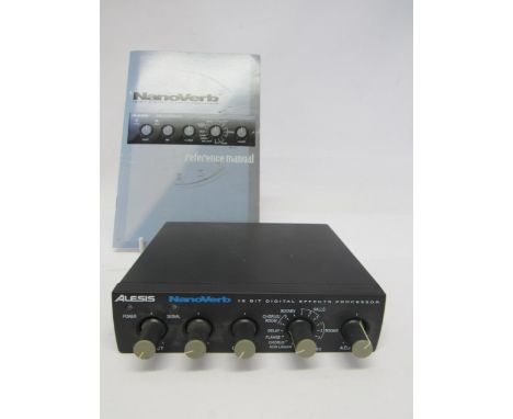 An Alesis Nanoverb 18 bit Digital Effects Processor with manual 