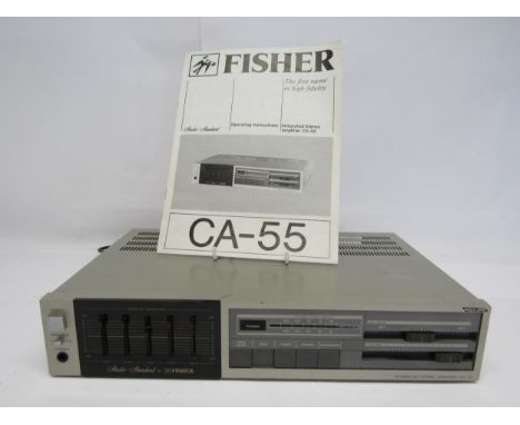 A Fisher Studio Standard CA-55 stereo amplifier, with manual 