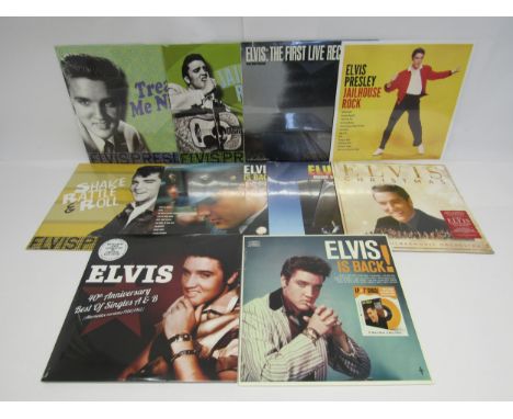 ELVIS PRESLEY: A collection of ten mint and sealed LPs, some on coloured vinyl, to include '40th Anniversary Best Of Singles 