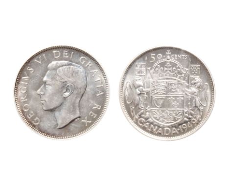 1949. Hoof over 9 variety.  PCGS graded Mint State-64.  Brilliant, with a hint of light attractive toning.