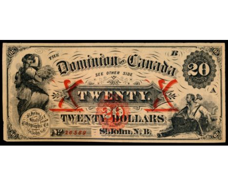 ADVERTISING Note.  CLARENCE R. BERRY.  St. John, NB. Custom House Broker.  $20.00.  Vlack-4660.  The Vlack plate note and one