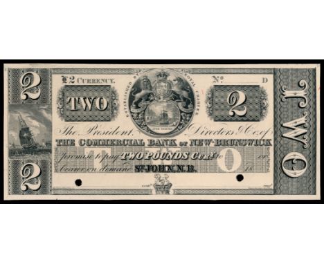 THE COMMERCIAL BANK OF NEWFOUNDLAND.  One Pound. ($4.00).  1st. March, 1882.  CH-185-14-04.  No. 3288/A.  Signed H. Cooke, le