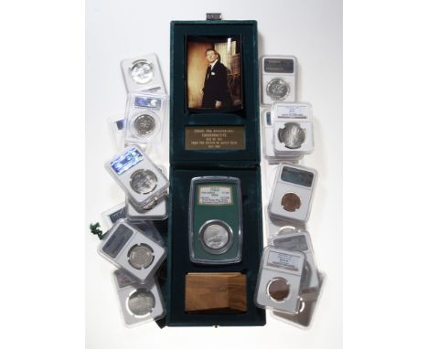 Israel. Lot of eighteen (18) certified Gem and Proof coins, including: 5 Agora 1962, Small Date, PCGS MS-65; 10 Agora 1960, P
