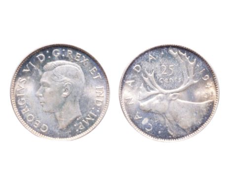 1947. Maple Leaf.  PCGS graded Mint State-66.  Very light golden toning.  MOORE's 2003 TICF auction, Lot #859.