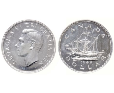 1949.  PCGS graded Specimen-65.  A brilliant example, with a light cameo contrast.