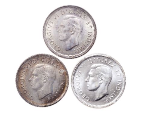 1939.  ICCS Mint State-64. Brilliant, with touches of light toning;  1941.  ICCS Mint State-64.  Light to medium heavy, multi