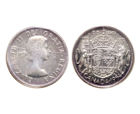 1954.  ICCS Proof-Like-66.  Very light toning.