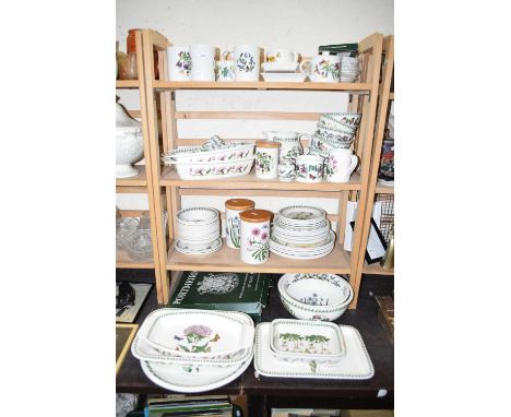 A large quantity of Portmeirion wares Susan Williams Ellis Botanic Garden pattern to include bowls, cups and saucers, mugs, t