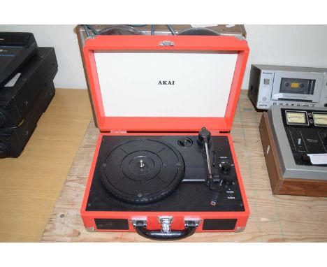 Akai cased record player