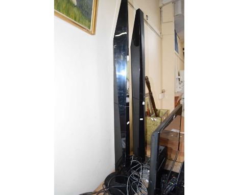 Pair of Sony floor standing speakers and centre speaker