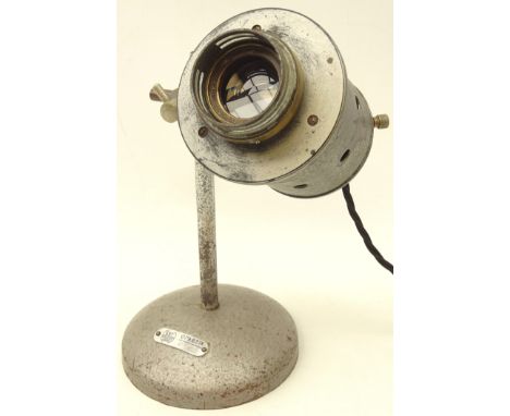 'Nachet France' studio lamp, H23cm Condition Report Click here for further images, condition, auction times & delivery costs